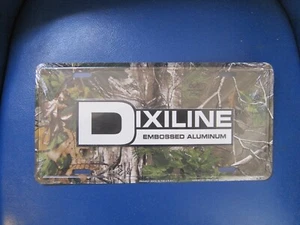 NOS DIXILINE EMBOSSED ALUMINIUM Metal booster nummernschild - Bild 1 von 2