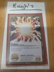 Zatch Bell Tcg - Zaker *S-001* - Picture 1 of 1
