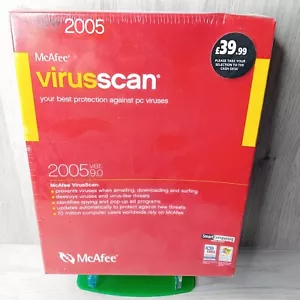 MCAFEE VIRUSSCAN 2005 VER 9.0 - RARE RETRO ANTIVIRUS SOFTWARE - NEW SEALED !! - Picture 1 of 17