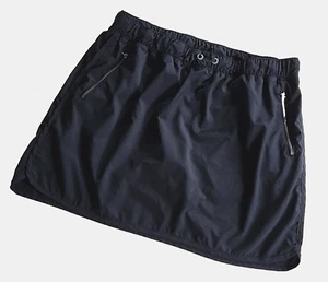 Exertek Black Workout/Tennis Skirt with Shorts Lining, Zippered Pockets, Size XL - Picture 1 of 12