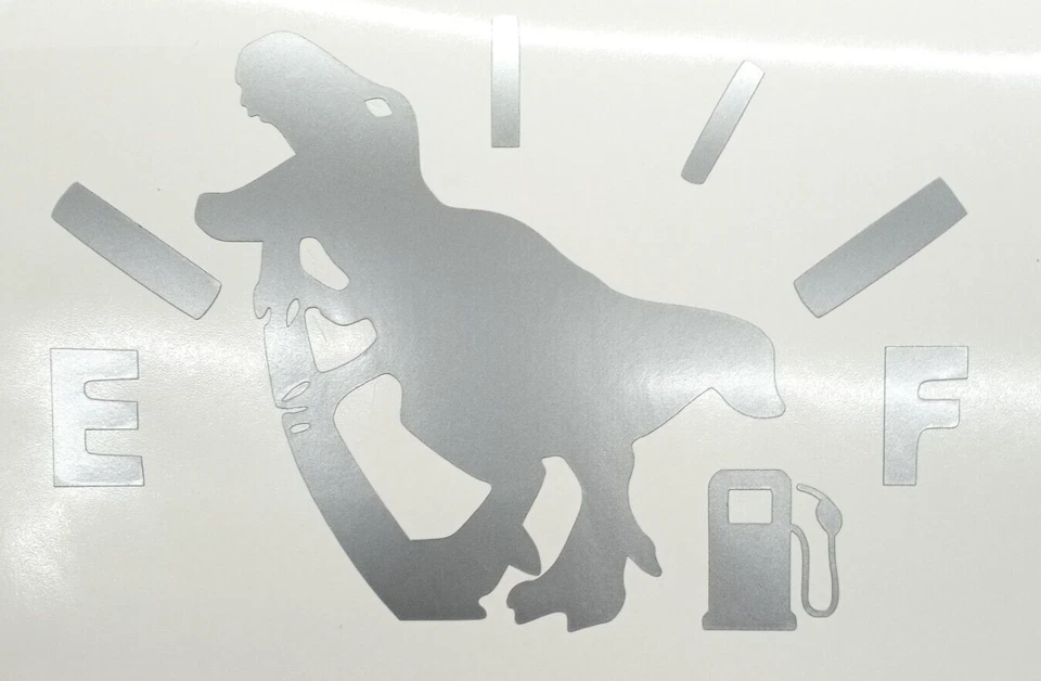 Pulling Fuel Gauge Up Vinyl Decal Car Truck SUV Gas Tank Pulling Gas Gage up - Image 1 of 1