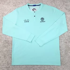 FootJoy Tour Issue Pullover Mens Medium Sweater Henley French Terry Knit Stretch - Picture 1 of 9
