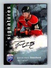 2007-08 Be A Player Signatures #SPI Pierre-Marc Bouchard Minnesota Wild