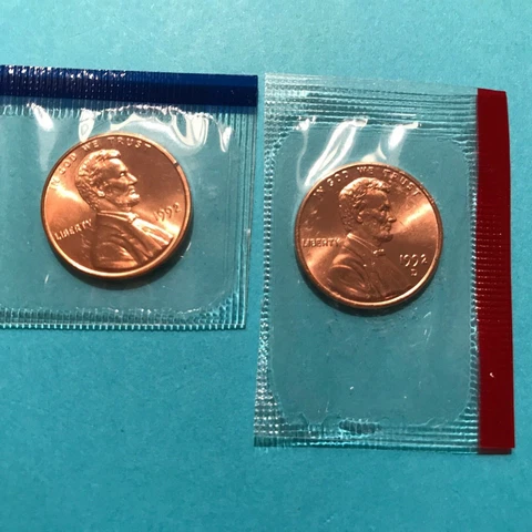 1992 P&D Lincoln Cents Unc  FREE SHIP Cover