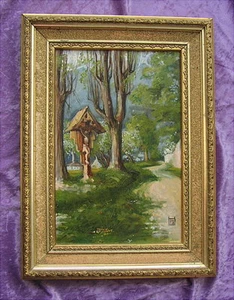 Altes Ölgemälde Mühlau Innsbruck von 1906 Österreich Signiert - Bild 1 von 9