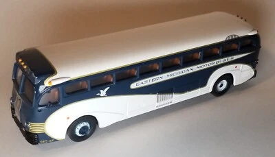 Corgi Classics 1:50 Diecast Eastern Michigan Yellow Coach 743 Bus #53903 in Box - Image 1 of 4