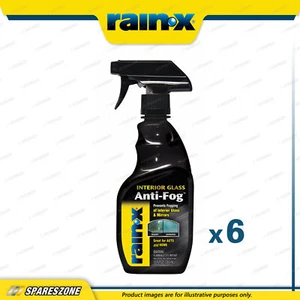6 x Rain-X Automotive Interior Glass Anti-Fog Cleaner Sprays Trigger Pack 355ML - Picture 1 of 2