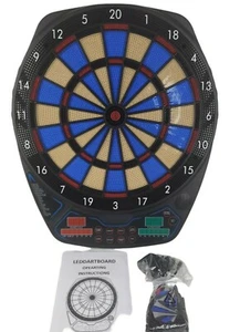 OLI Elektronische Dartscheibe mit 12 Soft Tip Darts, LED Scoring Display Dartscheibe  - Bild 1 von 12