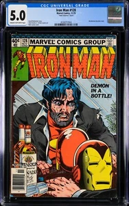 Iron Man #128 MARK JEWELERS VARIANTE INSERTADA - Noviembre 1979 - Marvel Comics - CGC 5.0 - Imagen 1 de 2