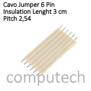 5 pezzi Cavo jumper, Flexstrip Jumper isolamento 3 cm passo 2,54 mm - Photo 1/1