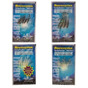 Makrelen Hering Paternoster fluo Makrelenvorfach Gummifisch Heringspaternoster - Bild 1 von 5
