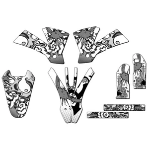 2003 MXC ZANY White Senge Graphics Kit Compatible with KTM - Picture 1 of 10