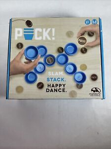 PUCK! Slam, Stack and Happy Dance Game Skill Pogs/Pong-Style Action