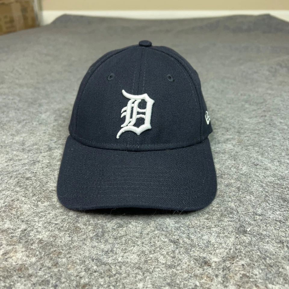 Detroit Tigers Boys Hat Adjustable Navy White New Era Logo 9Forty Baseball MLB - Image 1 of 4