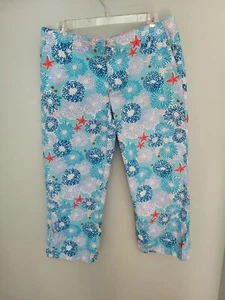 Pantalones capri Lilly Pulitzer Starfish para mujer verano estrella de mar talla 4 - Imagen 1 de 20
