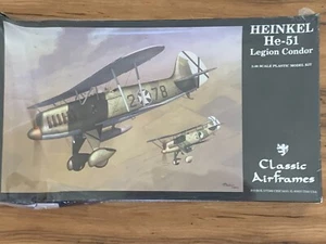1/48 Classic Airframes HEINKEL He 51: Spanish Civil War w/Resin *MISB OOP - Picture 1 of 1