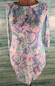 🔥LILLY PULITZER size XXS Mermaid Print dress🔥 - Picture 1 of 7