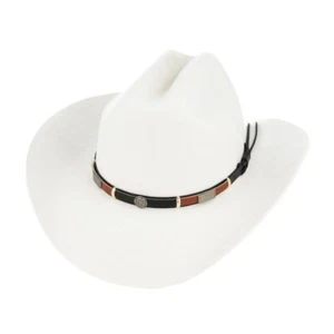 Sombrero de Vaquero Occidental Clásico Estilo Americano Lana - Sombrero de Ganadero de Inspiración Vintage - Imagen 1 de 31