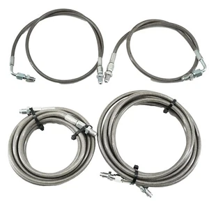 Kit de repuesto de línea de freno principal delantero y trasero de acero inoxidable para 92-95 Honda Civic EG - Imagen 1 de 3