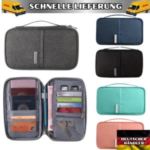 Reisepass Tasche Ausweistasche Familienreise Brieftasche Pass Dokumentenhülle - Bild 1 von 24