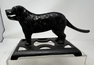 Vintage Cast Iron Black Dog Mechanical Nut Cracker - 12" Long - Picture 1 of 7