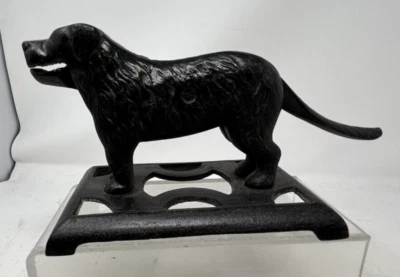 Vintage Cast Iron Black Dog Mechanical Nut Cracker - 12" Long - Image 1 of 4