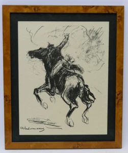 Max Liebermann "Soldat auf galoppierendem Pferd", Lithographie  31,0 x 24,0 cm - Bild 1 von 12