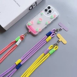 Universal Mobile Phone Hanging Rope Adjustable Mobile Phone Neck Straps - Photo 1 sur 15