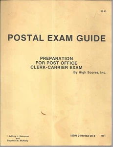 1981 POSTAL EXAM GUIDE Preparation For Post Office Clerk-Carrier Exam High Score - Picture 1 of 9