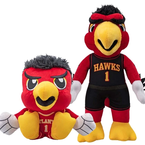 Bleacher Creatures Harry the Hawk Mascot Bundle: 10" Plush & Kuricha Plushie Cover