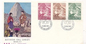 D222549 Peruvian Nativity Scene FDC Vatican City 1965 - Picture 1 of 1