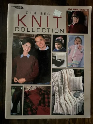 Our Best Knit Collection - Leisure Arts #3049 - 24 Projects Sweater Afghan Baby - Image 1 of 4