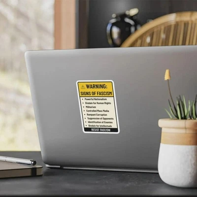 10pcs PVC Warning Stickers  for Car Window Decoration - Image 1 of 4