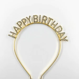 1pc Popular Shiny Hoop Headband Hair Bands English Letters Props Accessories - Picture 1 of 1