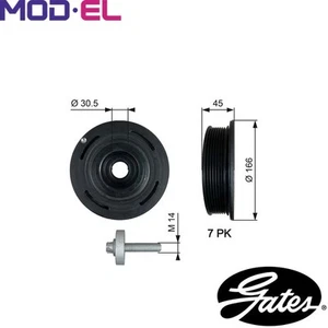 BELT PULLEY CRANKSHAFT TVD1054A FOR NISSAN PRIMASTAR/Platform/Chassis/Van/Bus - Picture 1 of 6