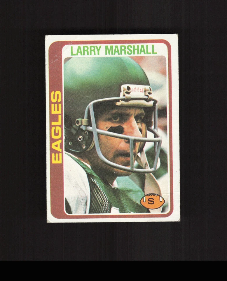 1978 Topps #358 Larry Marshall Football Card Philadelphia Eagles - Image 1 of 2