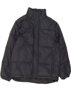 ASICS Mens Padded Jacket UK 38 Medium Black Nylon DE90 - Picture 1 of 8