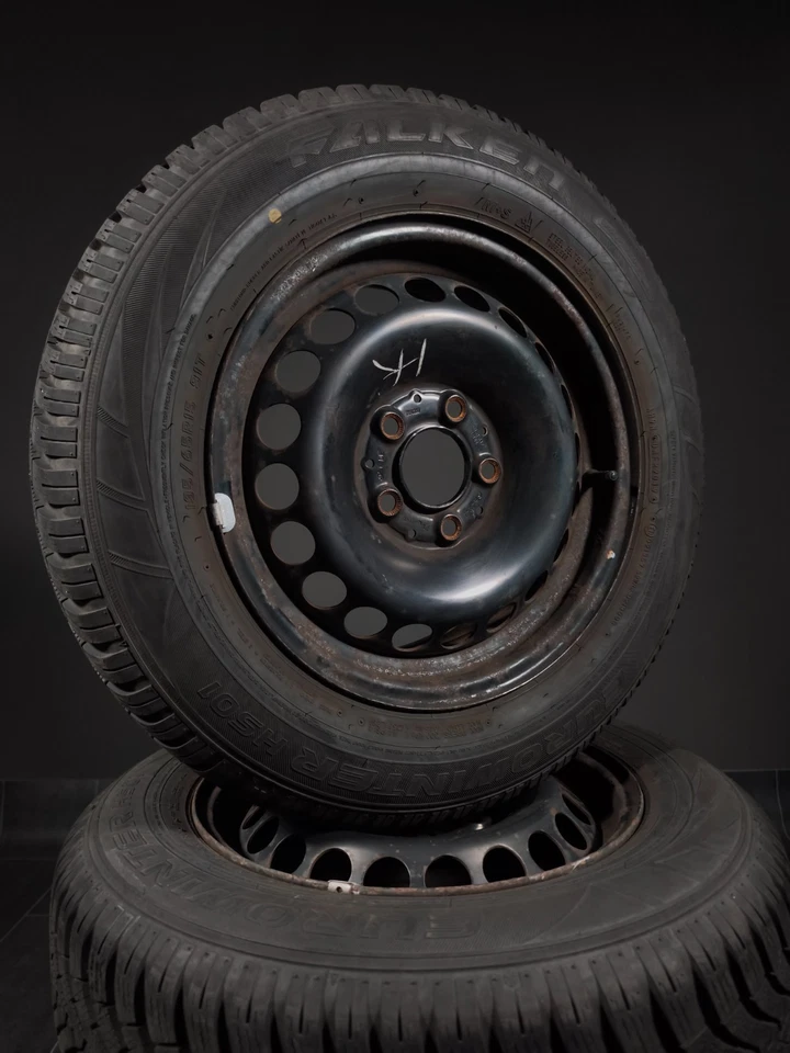 4 Winterräder 195 65 R15 Mercedes A-Klasse W169 15" Stahlfelgen - Bild 1 von 3