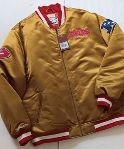 49ers rare XXXL Mitchell Ness San Francisco NFL jacket Faithful To The Bay FTTB - Picture 1 of 8