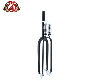 DuaI Spring 26" 1 1/8" ThreadIess Black BEACH CRUlSER BlCYCLE BlKE FORK - Picture 1 of 1