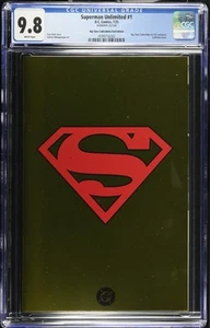 Superman Unlimited #1 CGC 9.8 BTC Gold Foil #262/300 In Hand W/Pin &Sleeve - Picture 1 of 4