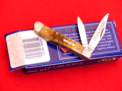 Cuchillo Case XX USA 6220 Edición Limitada Como Nuevo en Caja Grabado Refuerzos Hueso Cacahuete Foto 1 de 4