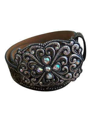 Cinturón Tony Lama Mujer Talla 36 Cristales Swarovski 42.5 pulgadas Largo Vaquera Occidental Foto 1 de 4