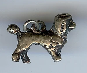 CIONDOLO CANE VINTAGE ARGENTO STERLING 3D - Foto 1 di 4