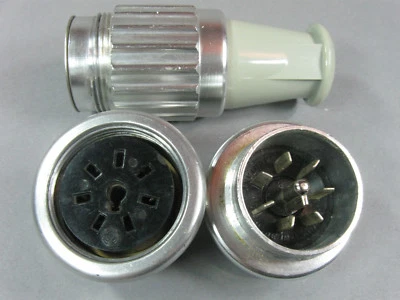 TUCHEL/AMPHENOL 1 Stk Variante 8 Pol Gross Tuchel geschraubt Stecker Dose NOS o. gebr.#GrTu8PolS