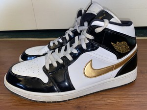 Las mejores ofertas en Jordan 1 Mid Charol Negro Oro 2019 | eBay