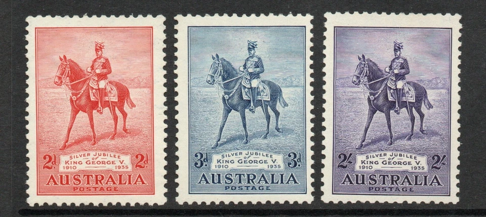 Australia 1935 Juego Jubileo de Plata SG 156-158 Mnh. (R1328) Foto 1 de 1