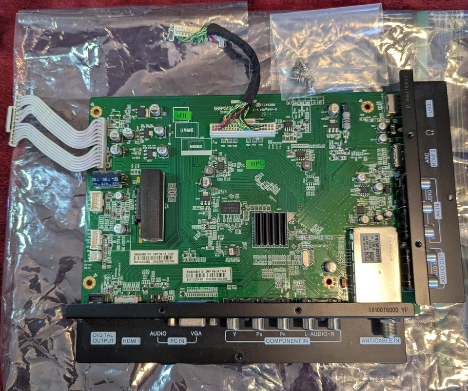 Insignia 24"  LCD TV NS-24E730A12 Main Board 6MS00801A0 Working Pull w/ Screws - Image 1 of 4