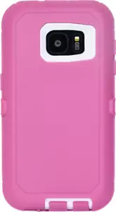 Phone Case Hybrid Shockproof Defender Cover For Samsung Galaxy S7 Pink - Picture 1 of 2