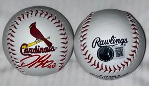 Ivan Herrera Cardinals logo autografato baseball Beckett testimone ologramma - Foto 1 di 1